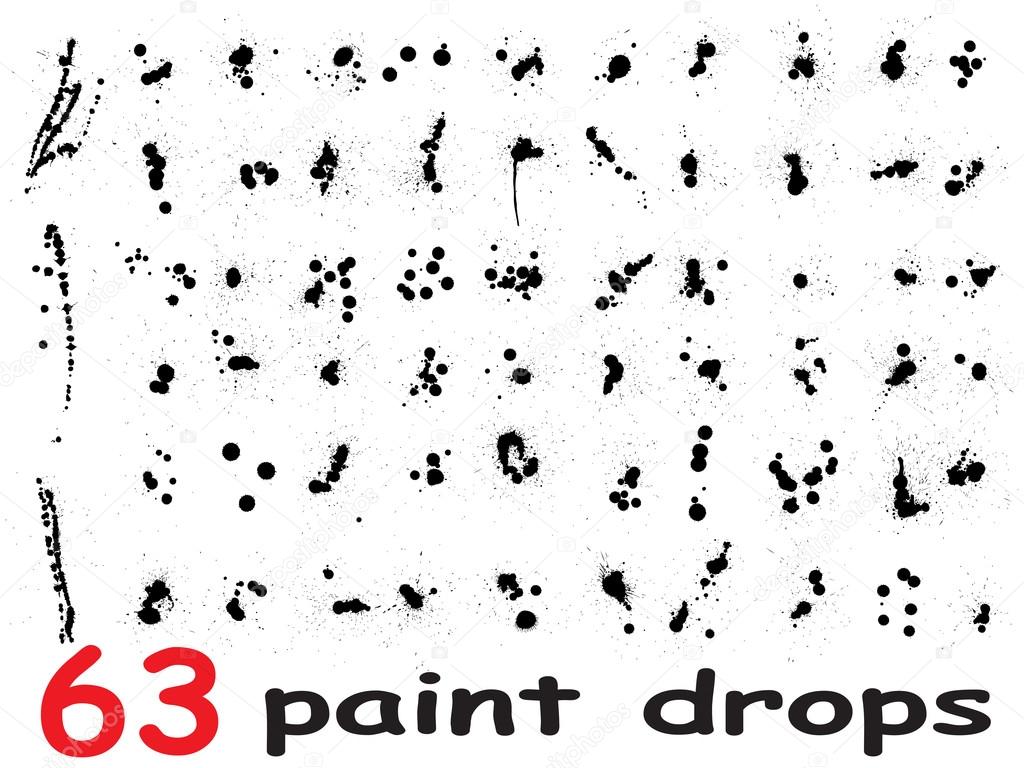 dirty ink drop spots 