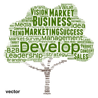 iş liderlik kelime bulutu