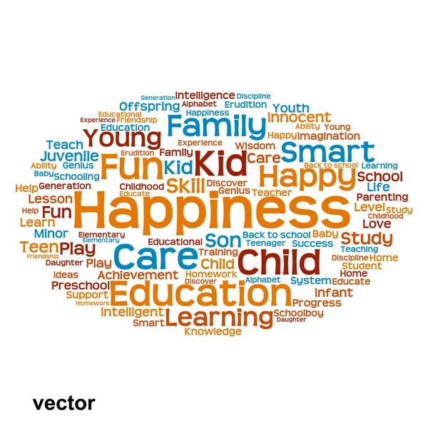 Utbildning word cloud — Stock vektor