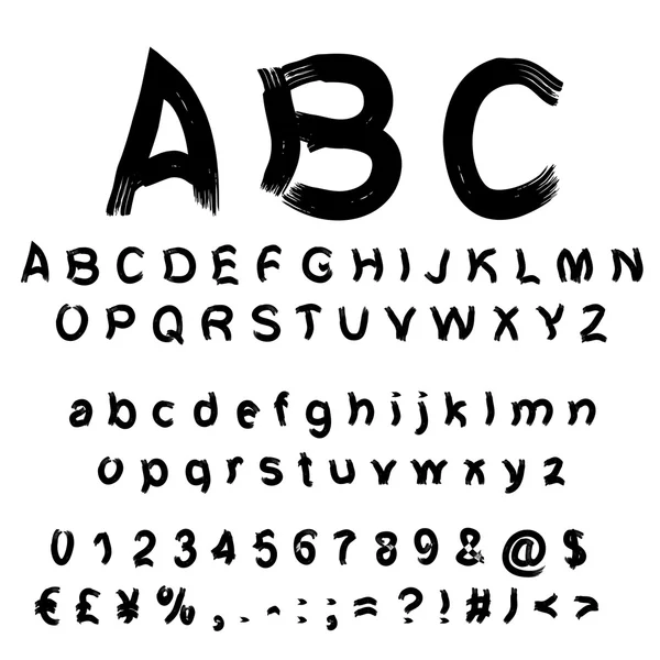 Sketchs cribble lettertype — Stockvector