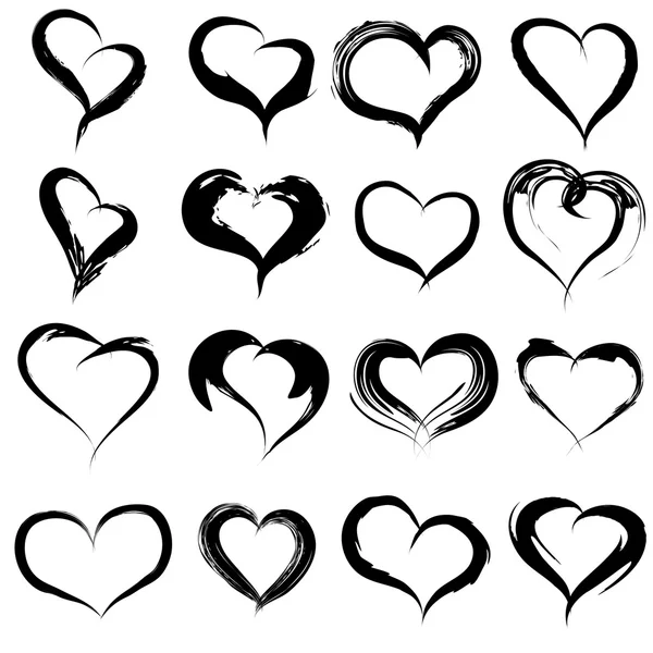 Onceptual painted  hearts — Stock Photo, Image
