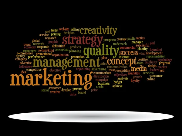 Marketing palabra nube — Foto de Stock