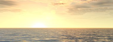 dalgalar ve bir gökyüzü ile deniz manzarası