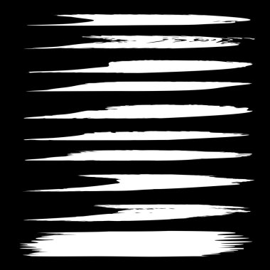 beyaz fırça darbeleri