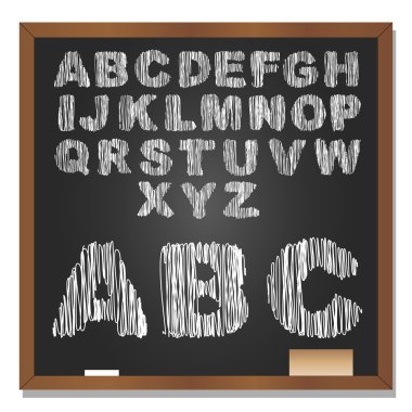 Kroki karalama yazı tipi