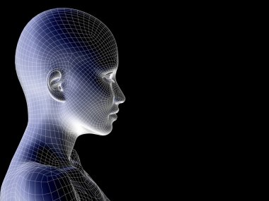 Tel kafes insan kadın kafası 