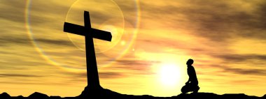 Çapraz ve siluet kayalarda dostum 