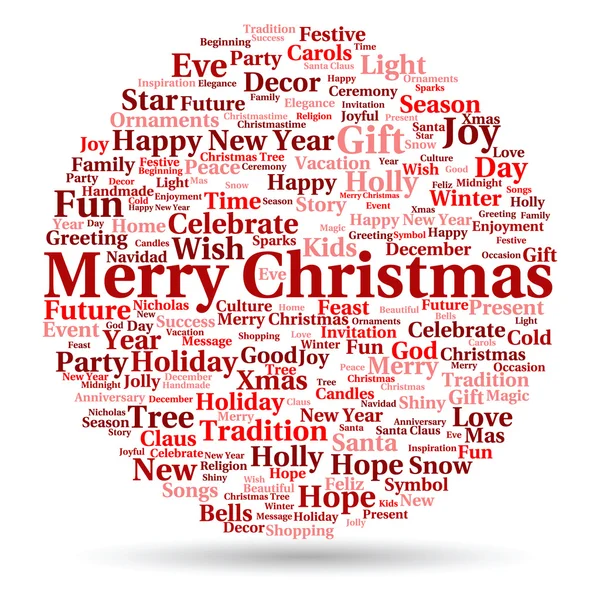 Merry Christmas  word cloud — Stock Photo, Image