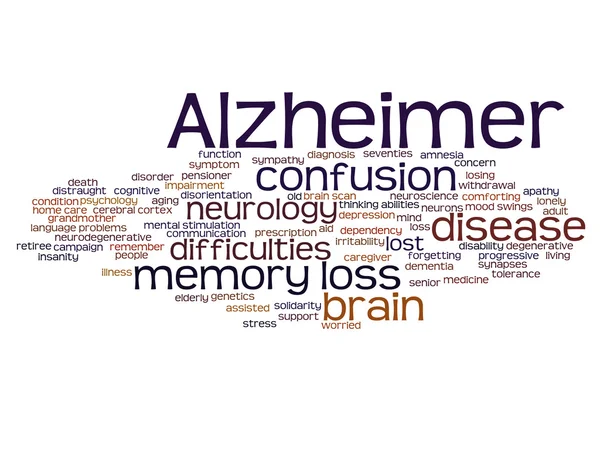 Síntomas de la enfermedad de Alzheimer — Foto de Stock