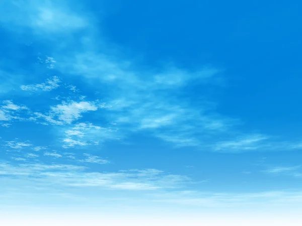 Lucht met witte wolken — Stockfoto