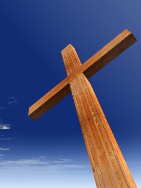 kavramsal ahşap çapraz 