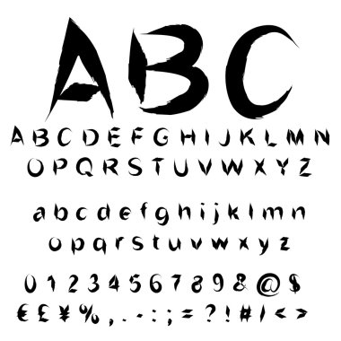  siyah boya yazı tipi 