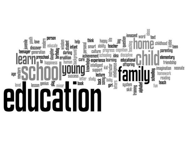 Onderwijs abstracte word cloud — Stockfoto