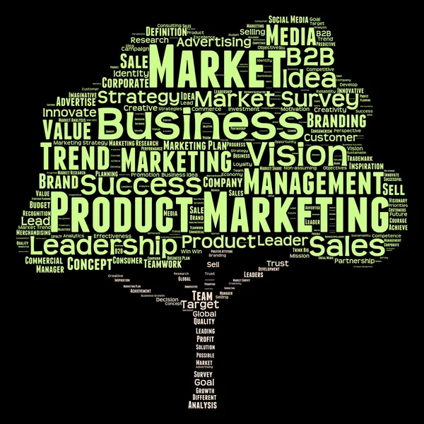 Marketing palabra nube — Foto de Stock