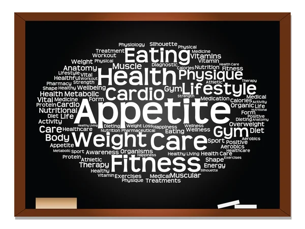 Abstract health, nutrition word cloud — Stock Photo, Image