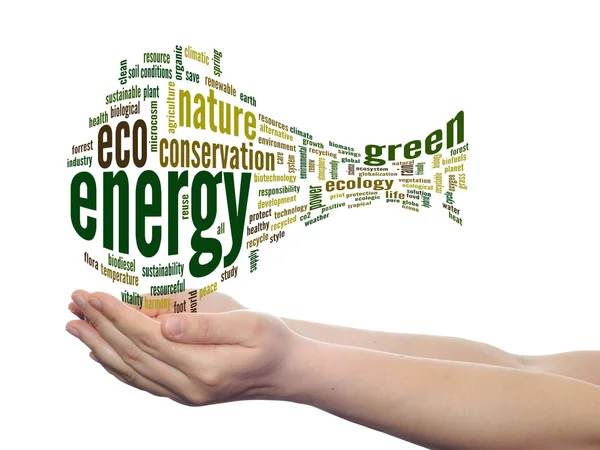 Green ecology  word cloud — Stock Photo, Image