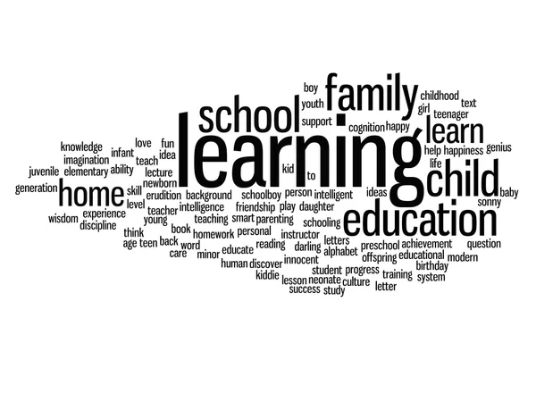 Onderwijs abstracte word cloud — Stockfoto