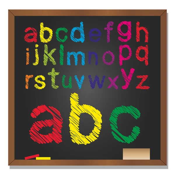 다채로운 필기 글꼴 — 스톡 사진