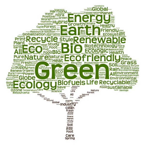 Ecology text as word cloud — Stock Photo, Image