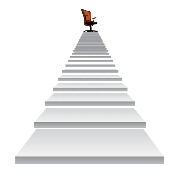 Stair climbing to a leader — Stock Photo, Image