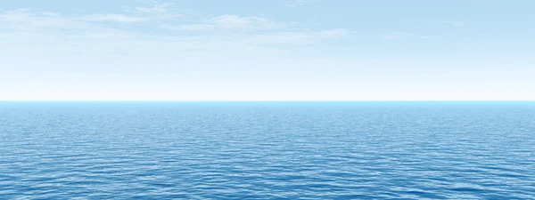 Океанські водні хвилі і небо заходу сонця — стокове фото