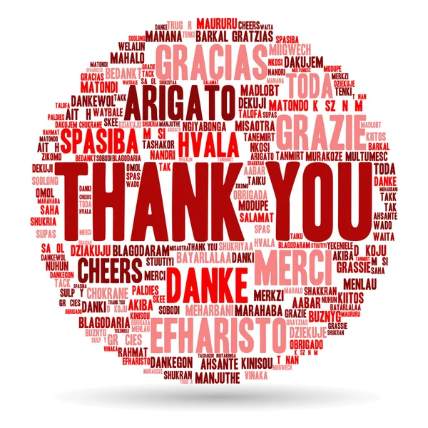 abstract thank you word cloud