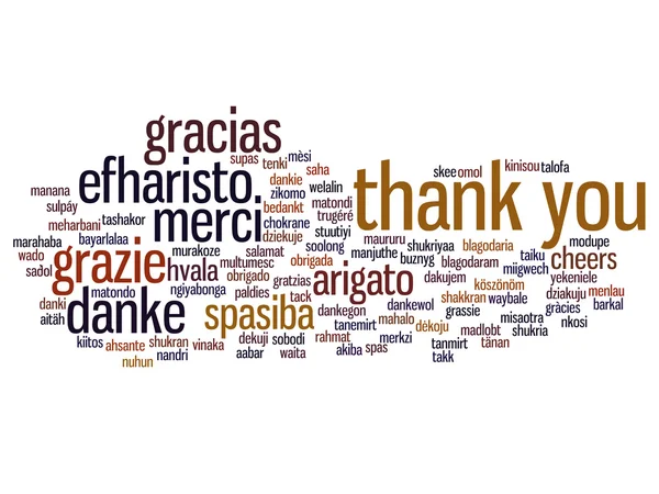 abstract thank you word cloud