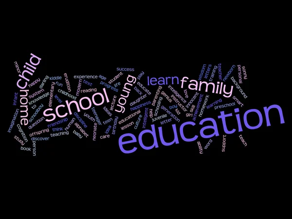 Educación Word Cloud — Foto de Stock