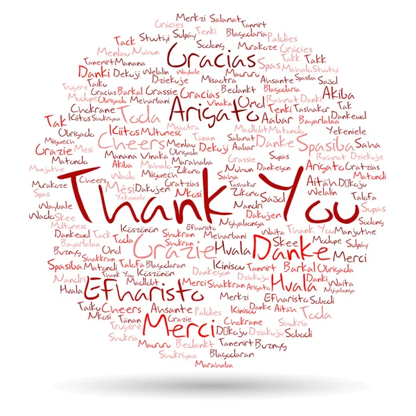 abstract thank you word cloud