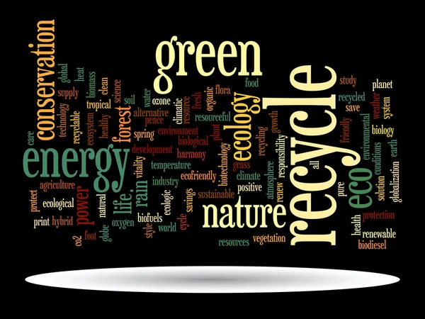 Conservation word cloud — Stock Photo, Image