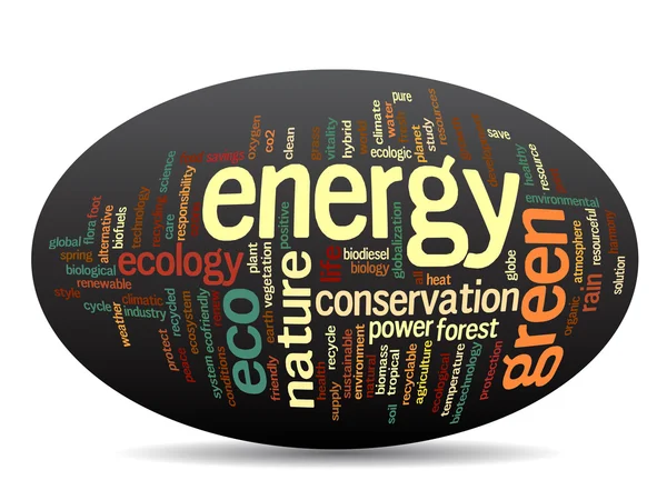 Abstract  ecology and conservation word cloud — Stock Photo, Image