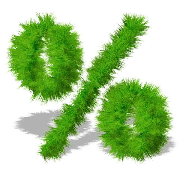 Gras eco symbool — Stockfoto