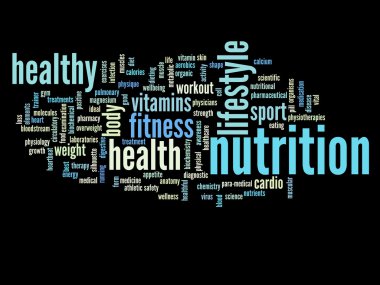 Sağlık Diyet kelime bulutu 