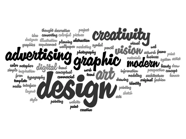 Design  word cloud — Stock Photo, Image