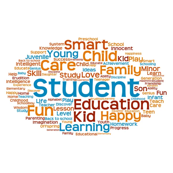 Educación Word Cloud — Foto de Stock