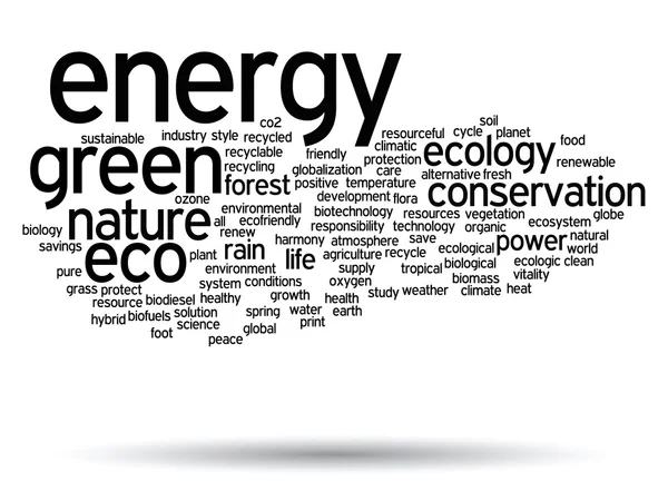 Ecology word cloud — Stock Photo, Image