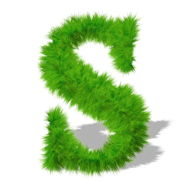 Green grass font — Stock Photo, Image