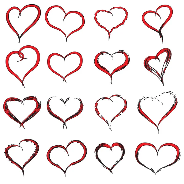 Heart shapes collection — Stock Photo, Image