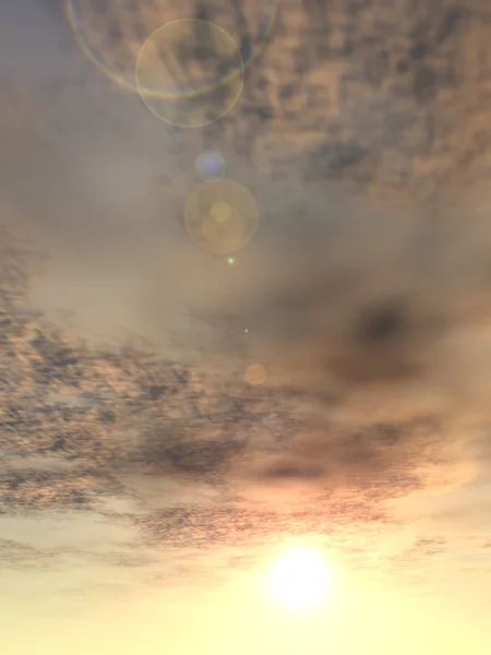 Nascer do sol fundo com nuvens — Fotografia de Stock