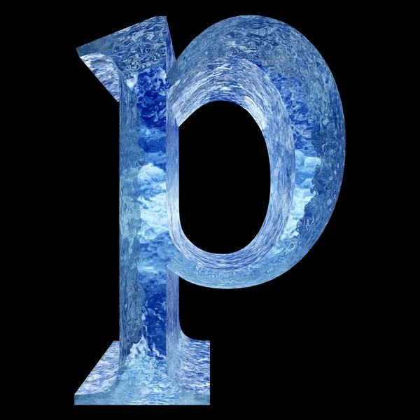 Ice font part — Stock Photo, Image