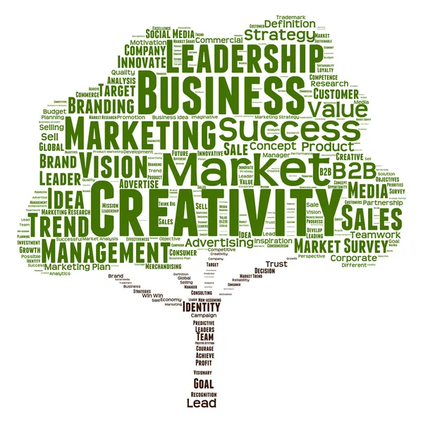 Green tree leadership word cloud — Stock Photo © design36 74382315