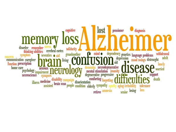 Síntomas da doença de Alzheimer — Fotografia de Stock