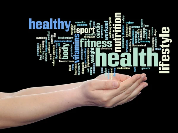 Abstract health word cloud — Stock Photo, Image