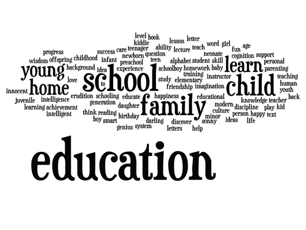 Education abstract word cloud — Stock Photo, Image