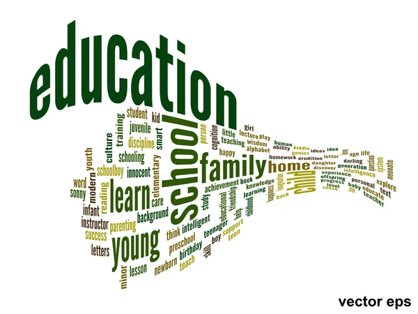 Education word cloud — Stock Vector