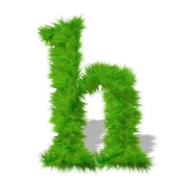 Yeşil çim yazı tipi