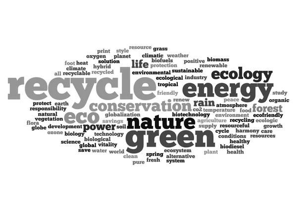 Ecology word cloud — Stock Photo, Image