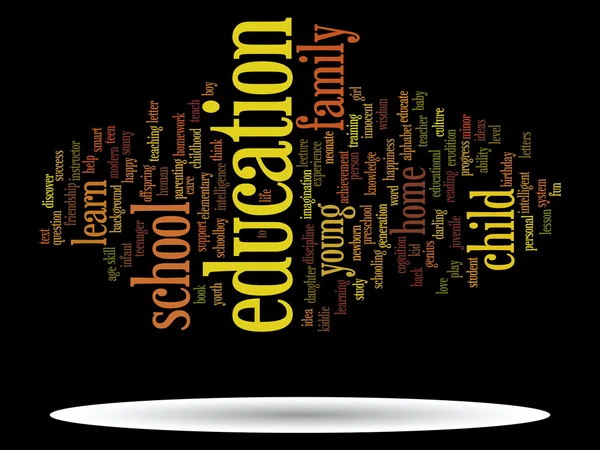 Onderwijs abstracte word cloud — Stockfoto