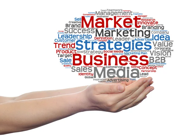 Marketing palabra nube — Foto de Stock