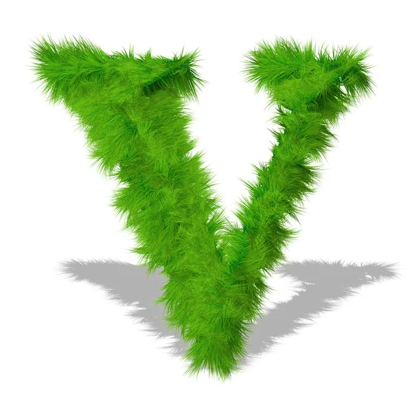 Zielona trawa czcionki — Zdjęcie stockowe
